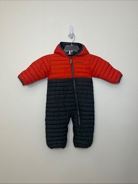 Columbia Infant Powder Lite II Reversible Bunting grayish/black and orange/red